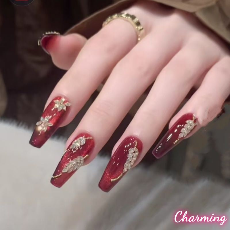 Willow Leaves / Handmade Nails