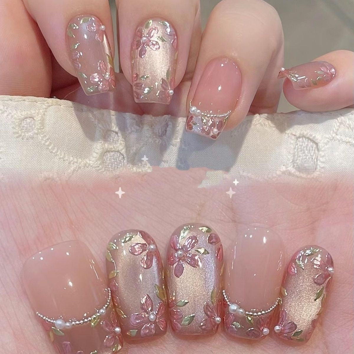 Flowers / Handmade Nails