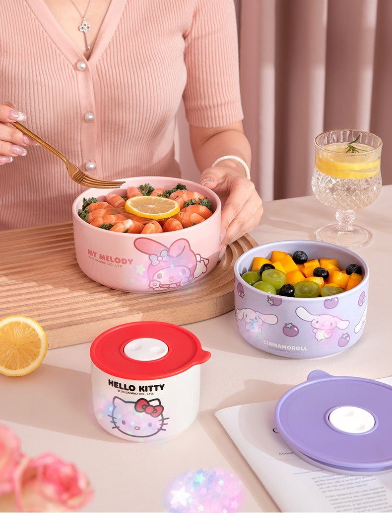 Sealed lunch box Microwave heated bowl lunch box