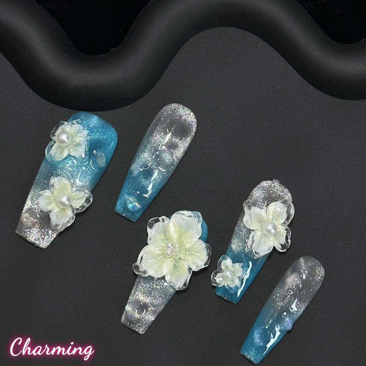 Coral flower / Handmade Nails