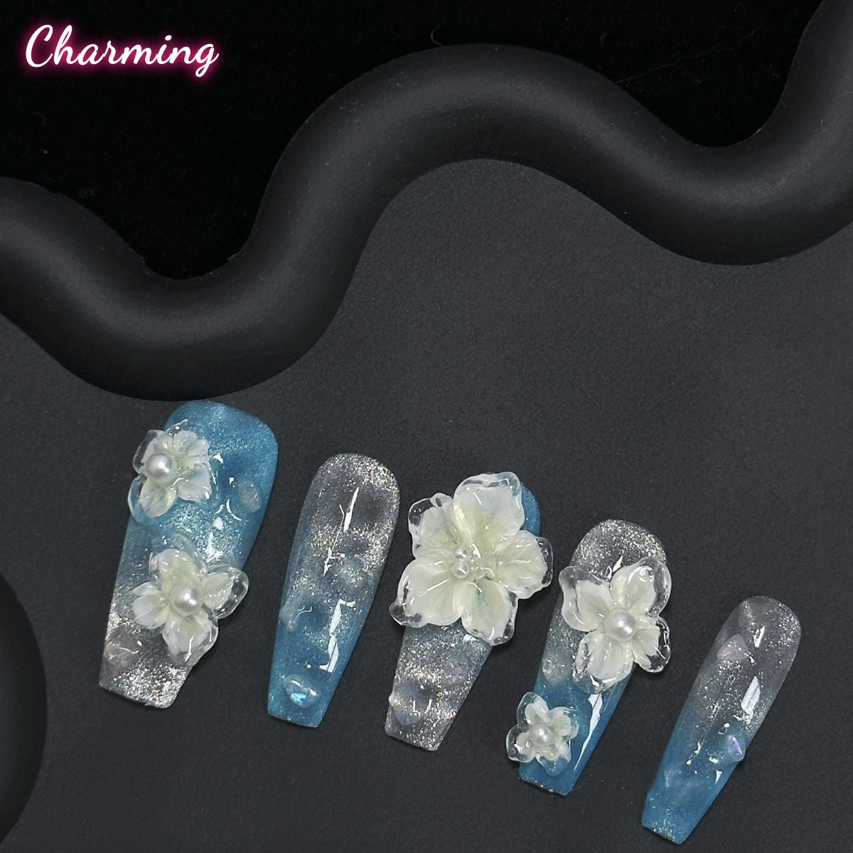 Coral flower / Handmade Nails