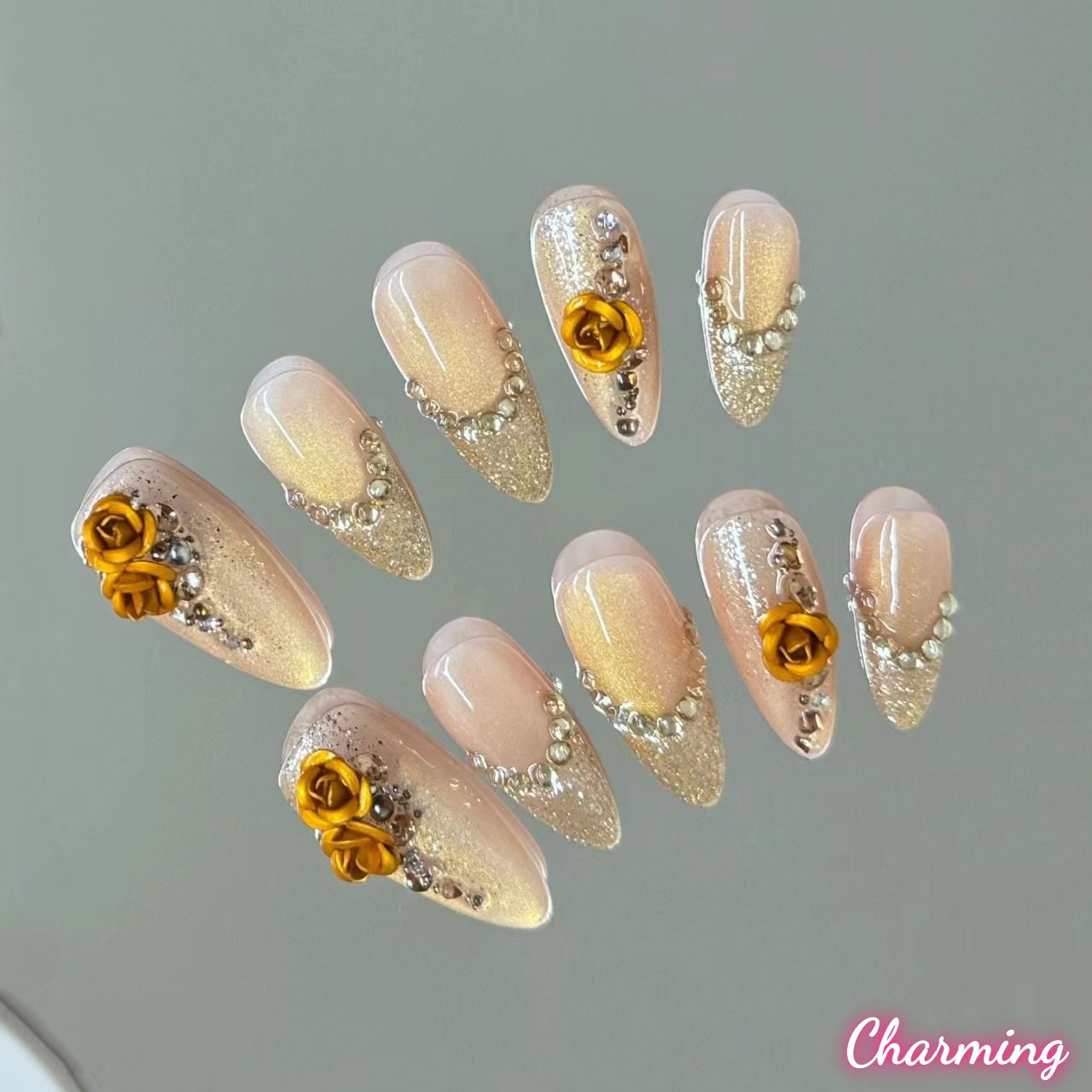 Gilded Roses / Handmade Nails