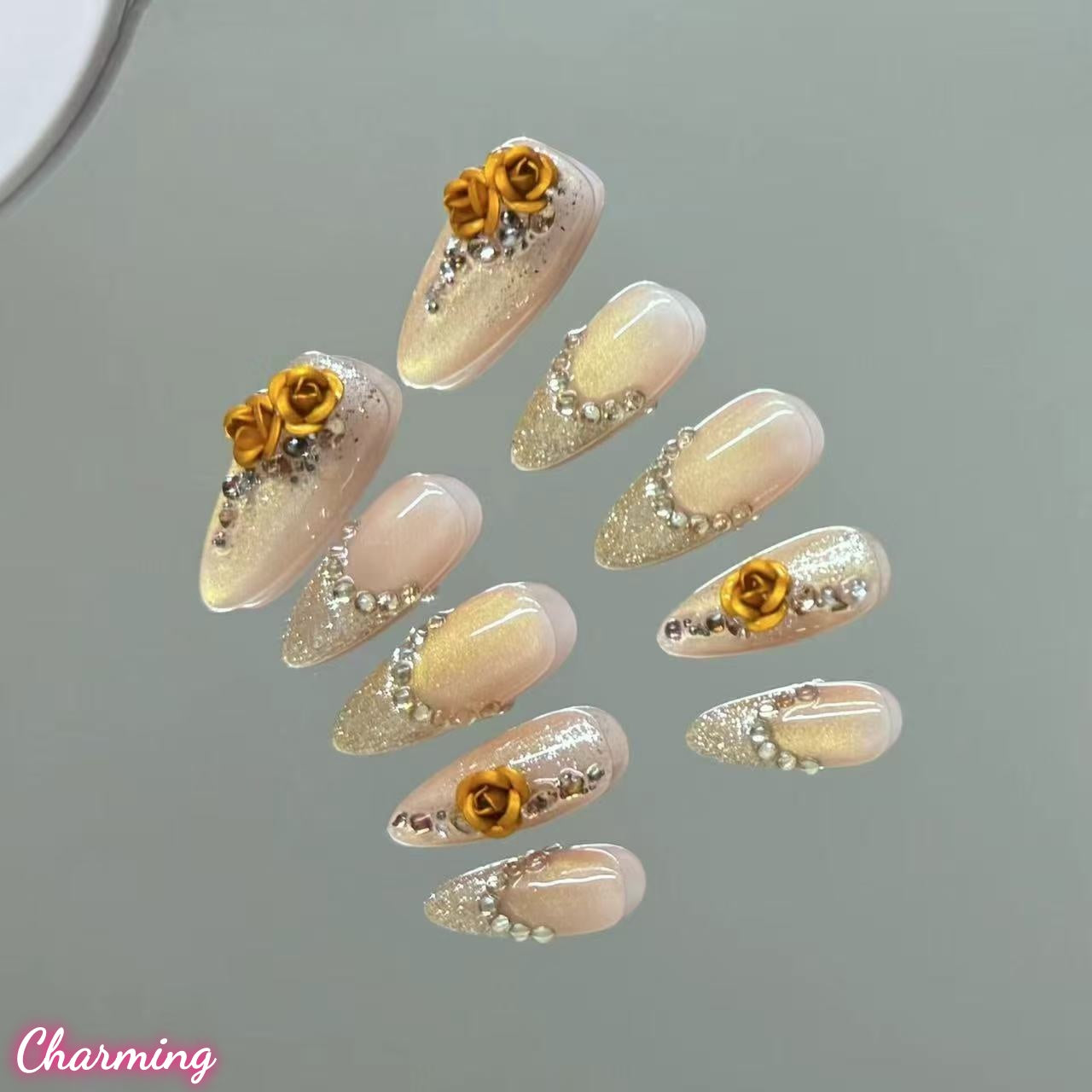Gilded Roses / Handmade Nails