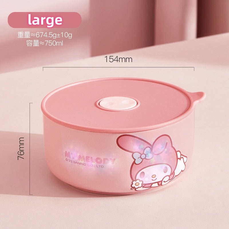 Sealed lunch box Microwave heated bowl lunch box