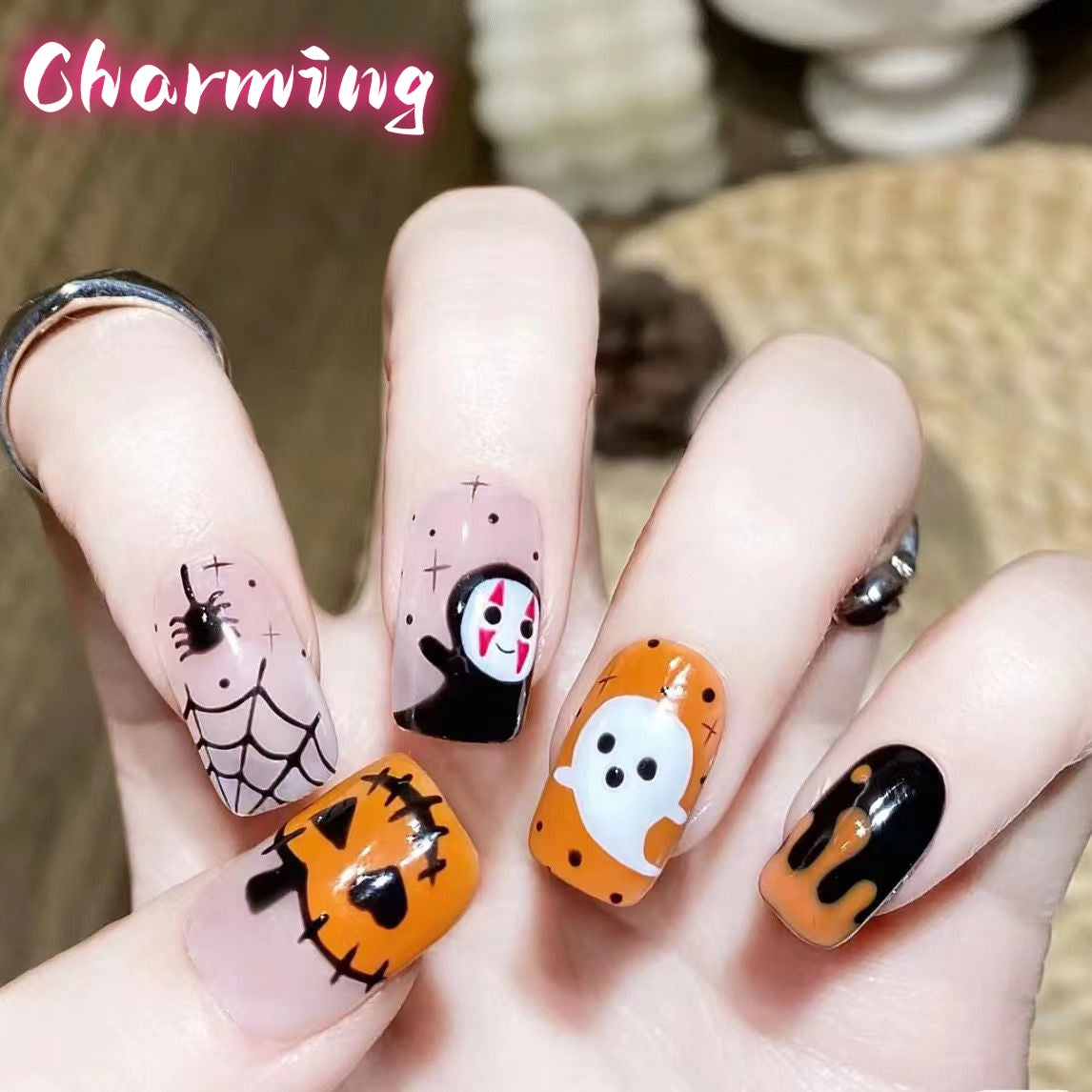 Trick or Treat - Halloween Series / Handmade Nails