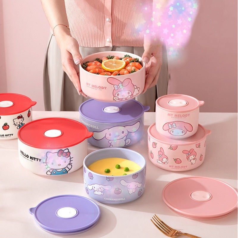 Sealed lunch box Microwave heated bowl lunch box
