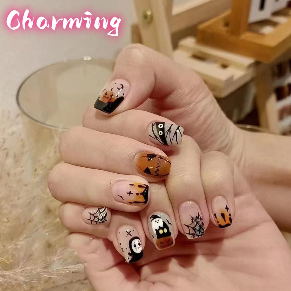 Trick or Treat - Halloween Series / Handmade Nails