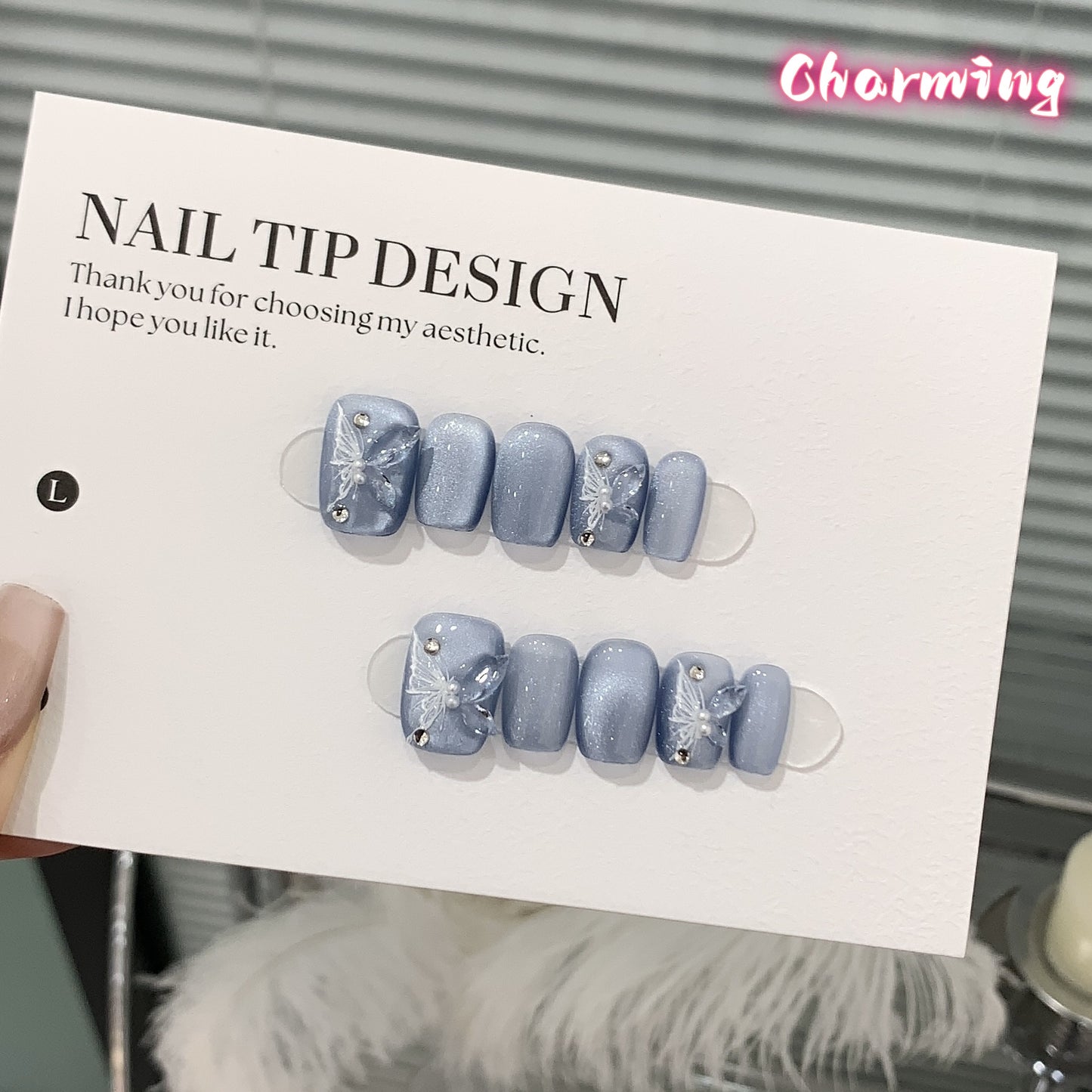Rhine Butterfly / Handmade Nails