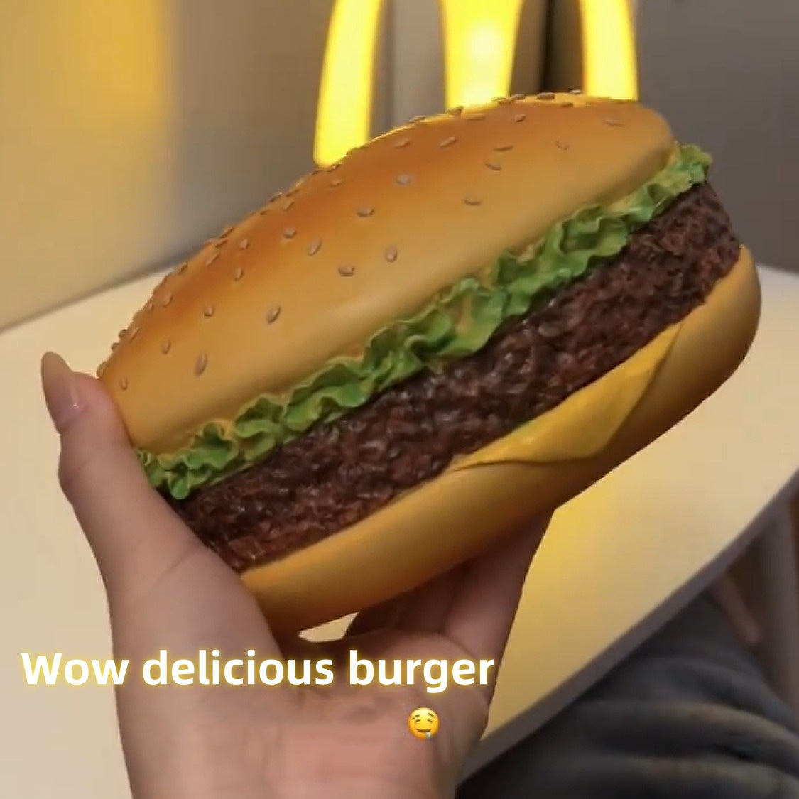 Burger tissue box