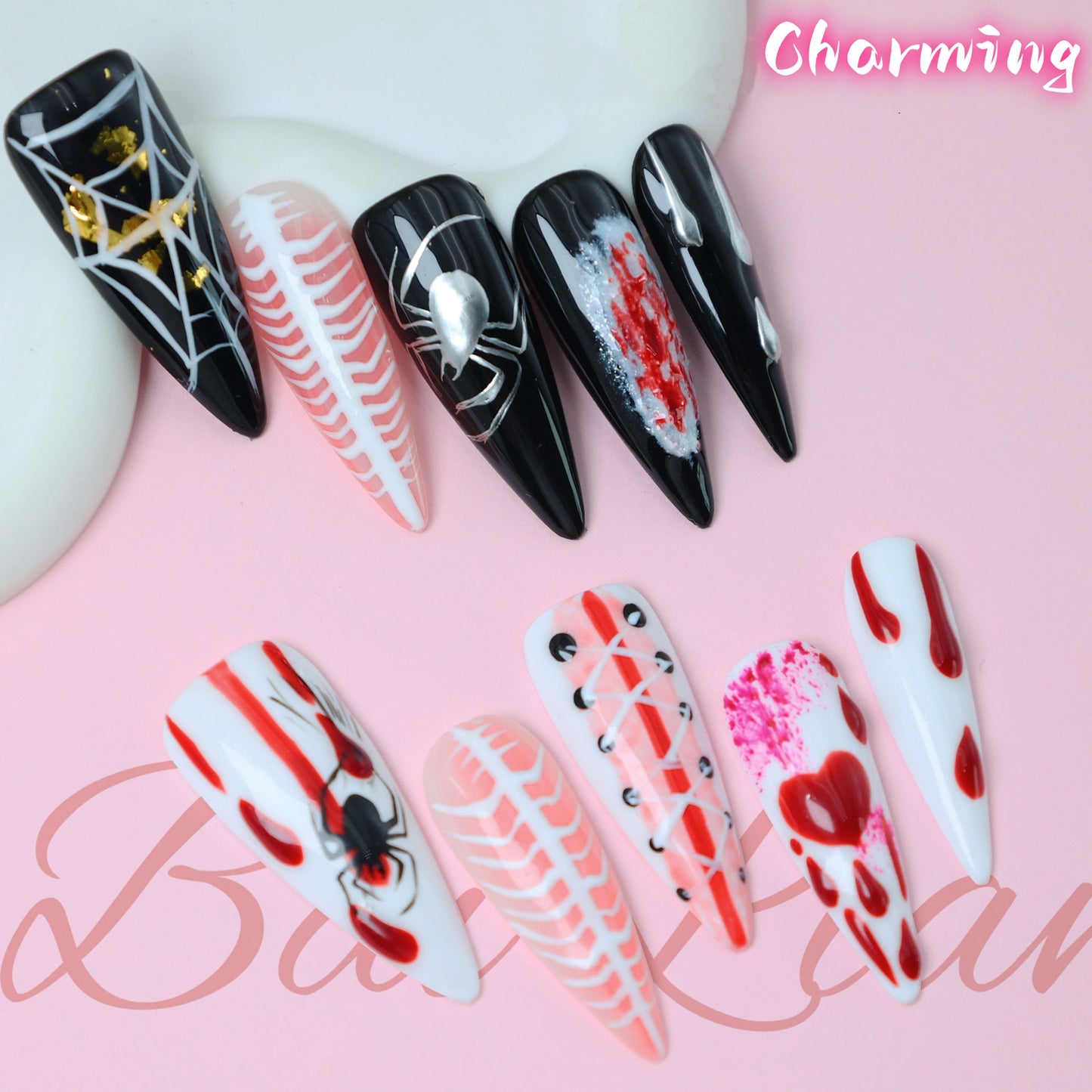 Old Fingers - Halloween Series / Handmade Nails