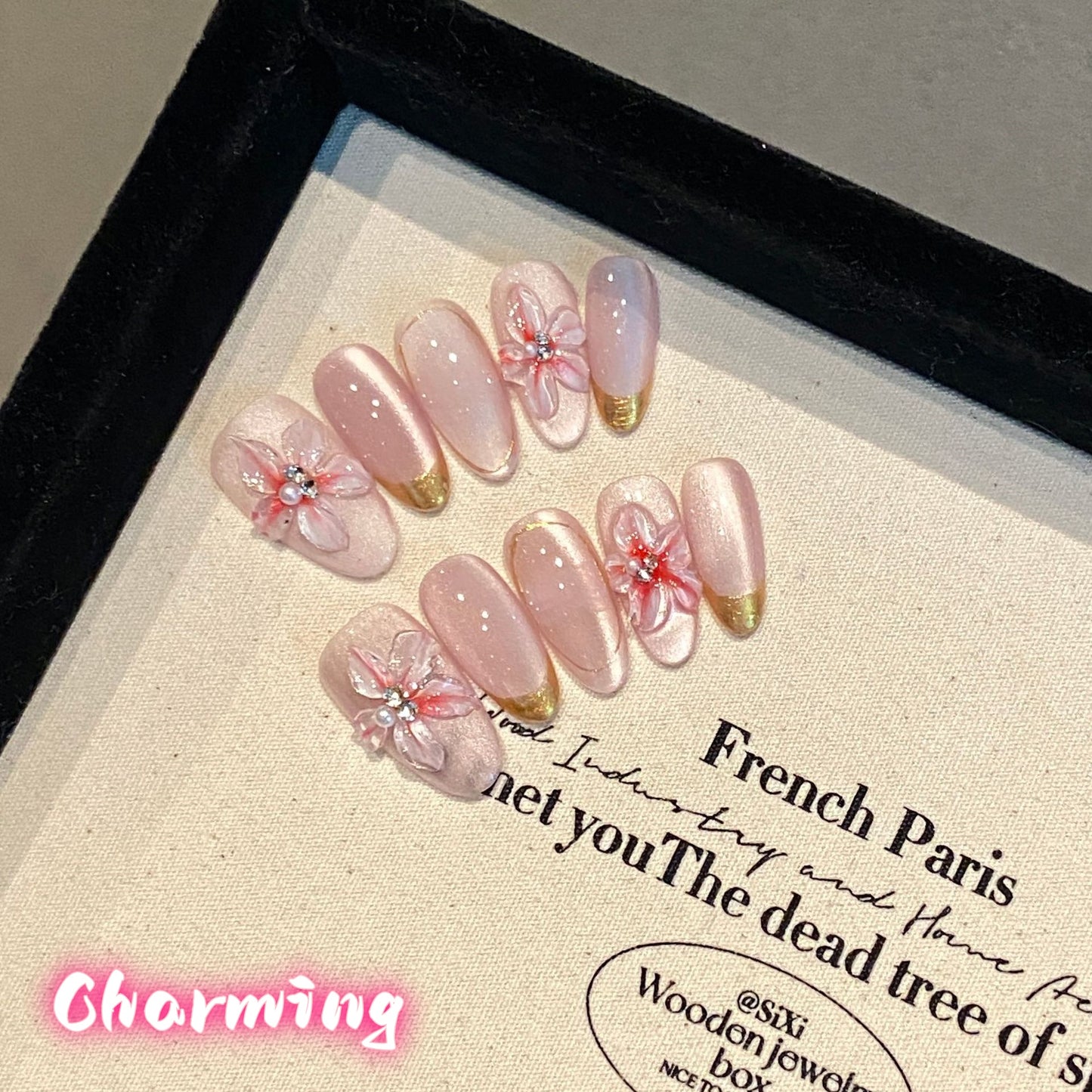 Rhododendron / Handmade Nails