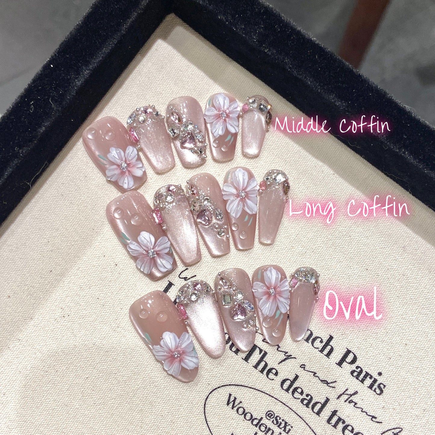 Rhododendron / Handmade Nails