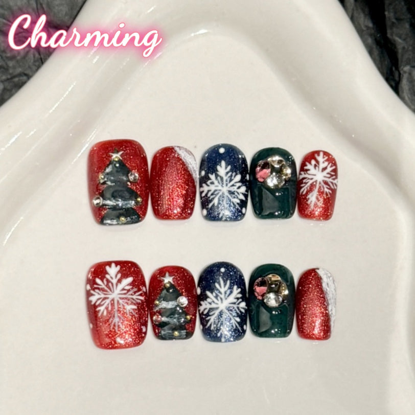 Christmas Atmosphere / Handmade Nails