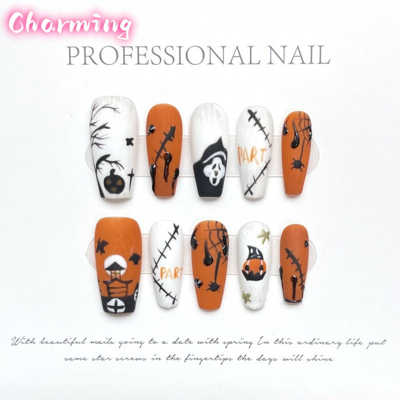 Scary Night - Halloween Series / Handmade Nails