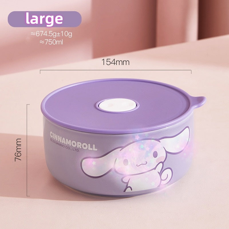 Sealed lunch box Microwave heated bowl lunch box