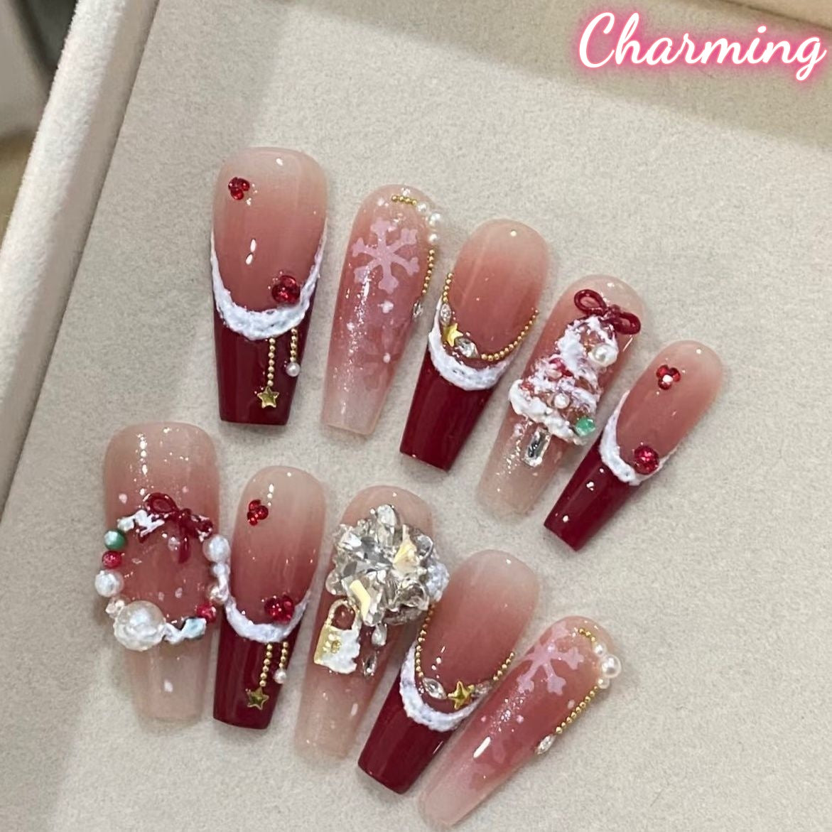 Merry Chrismas / Handmade Nails