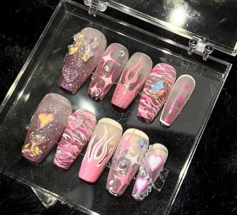 Flame / Handmade Nails