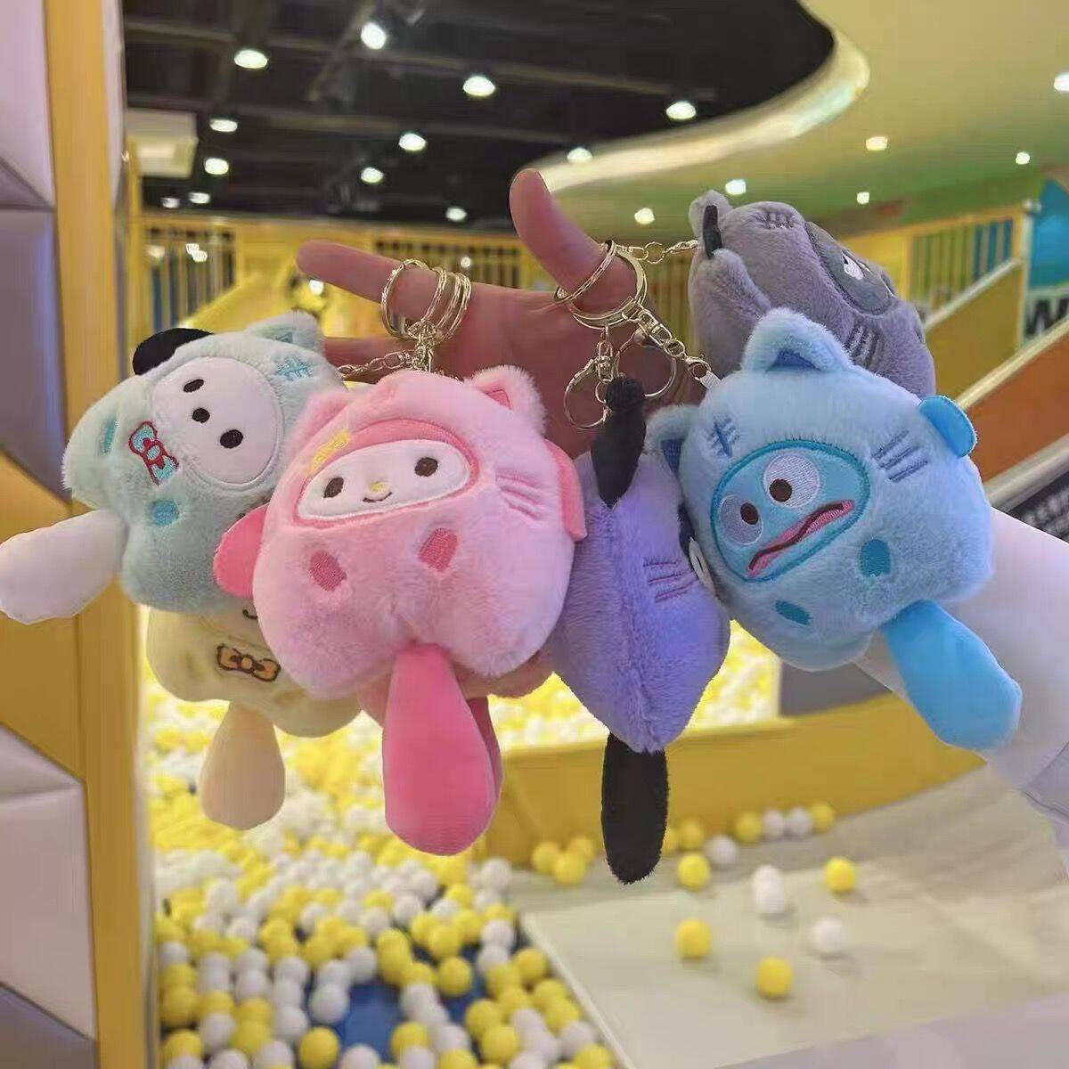 Plushie doll keychain