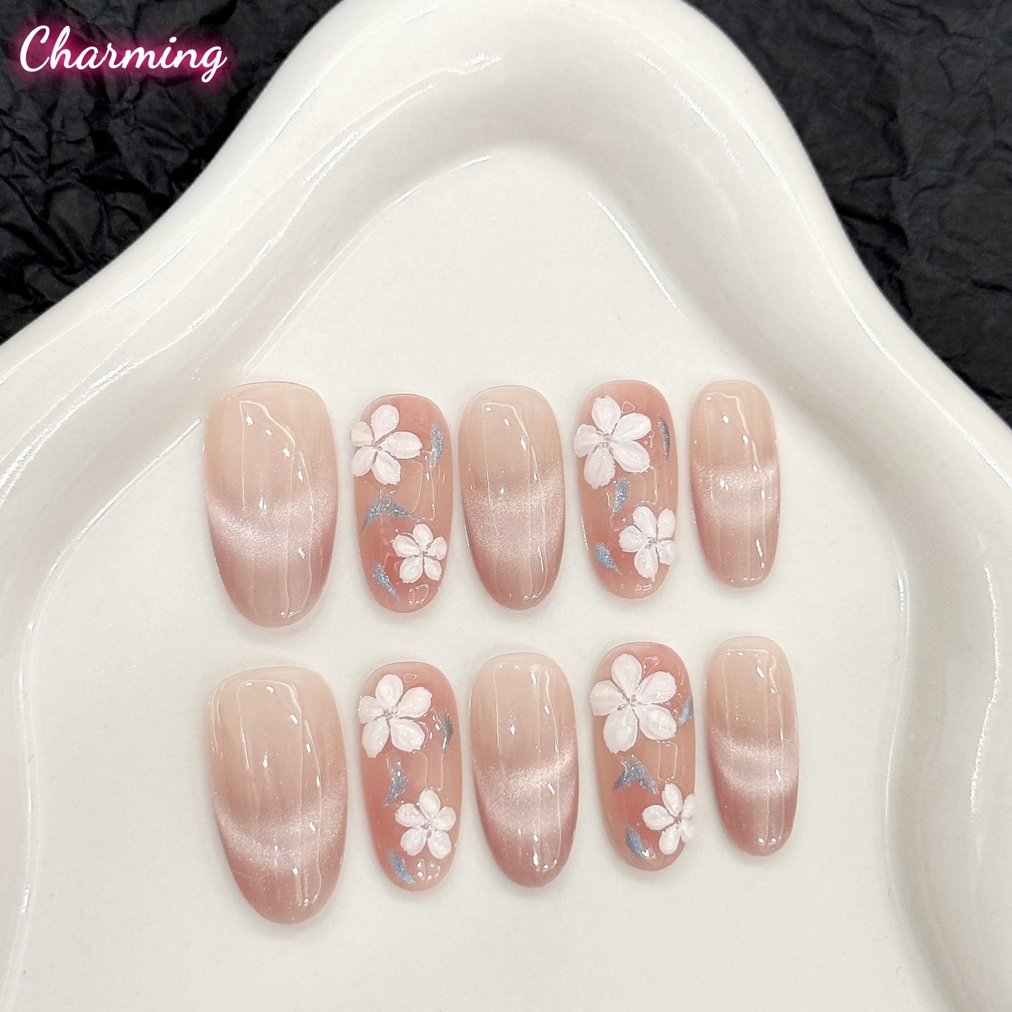 Blooming Flowers / Handmade Nails