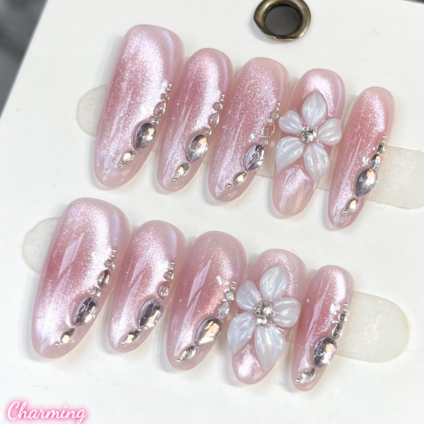 Spring's First Blush/ Handmade Nails