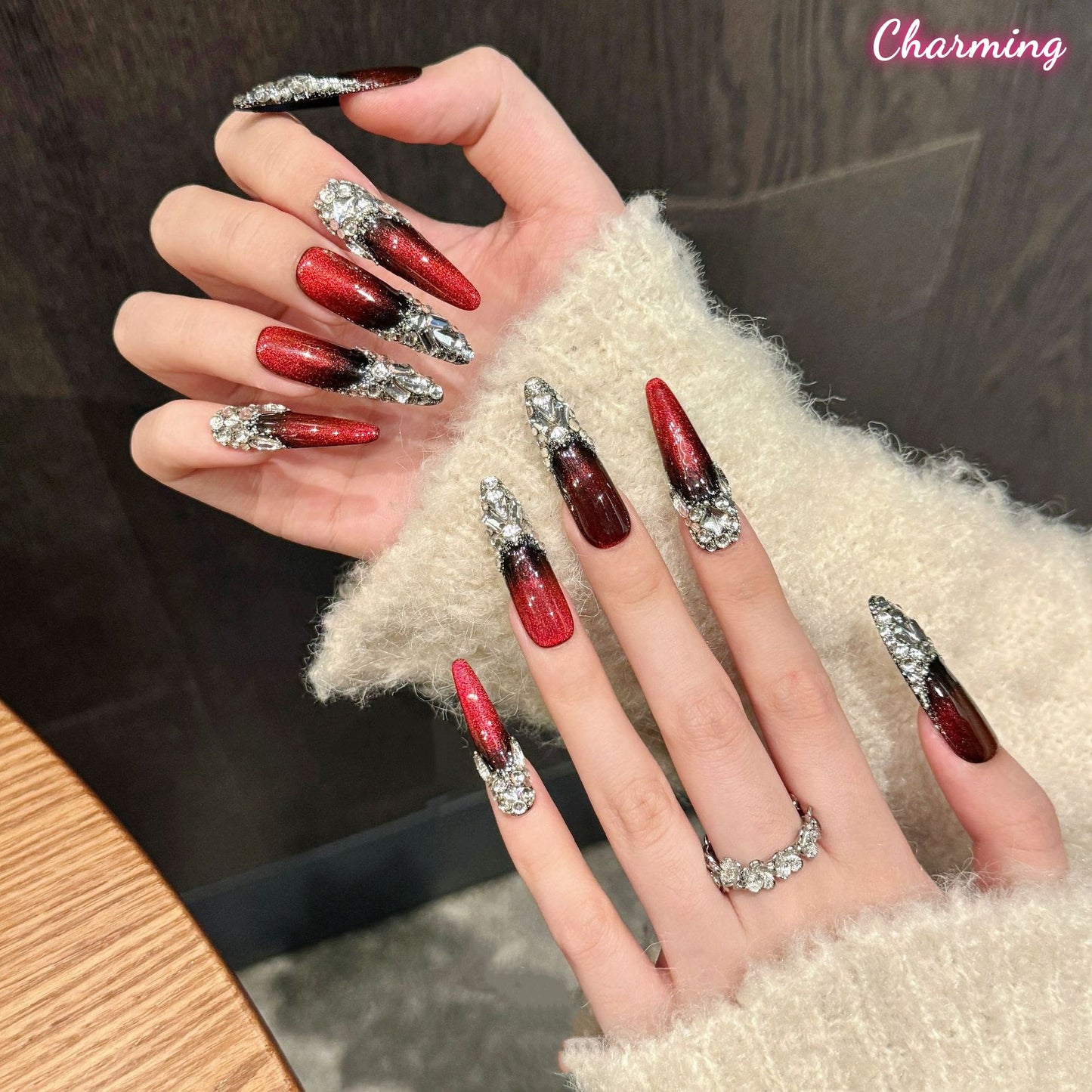Rubellite Rhapsody / Handmade Nails