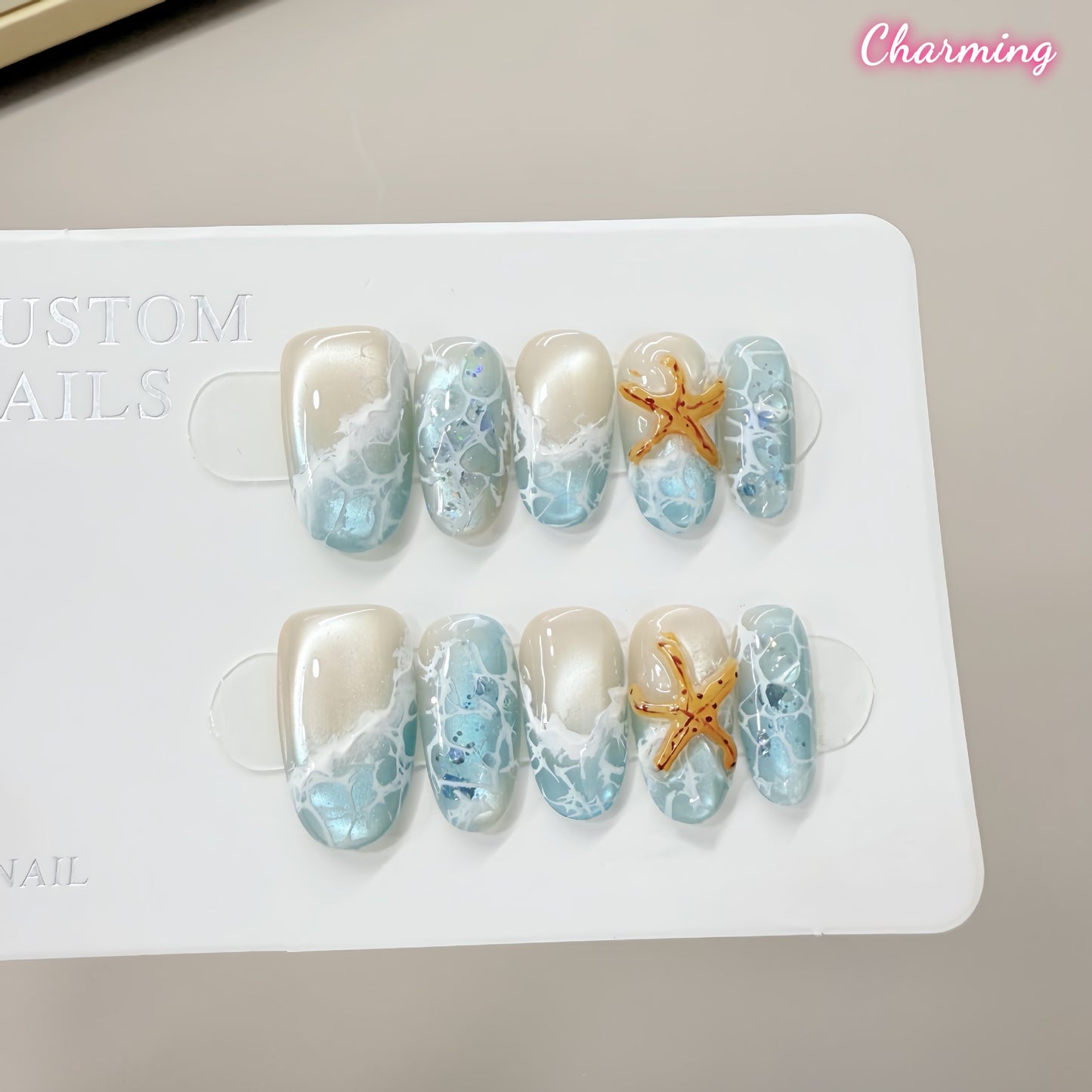 Summer Waves / Handmade Nails