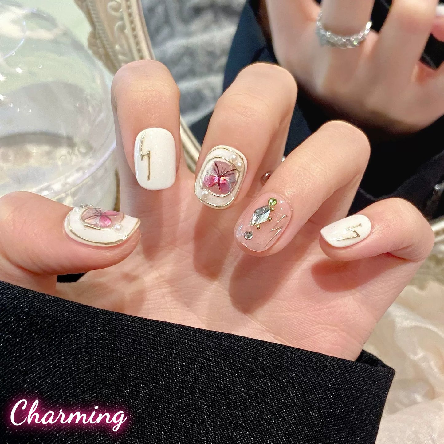 Baroque Butterfly / Handmade Nails