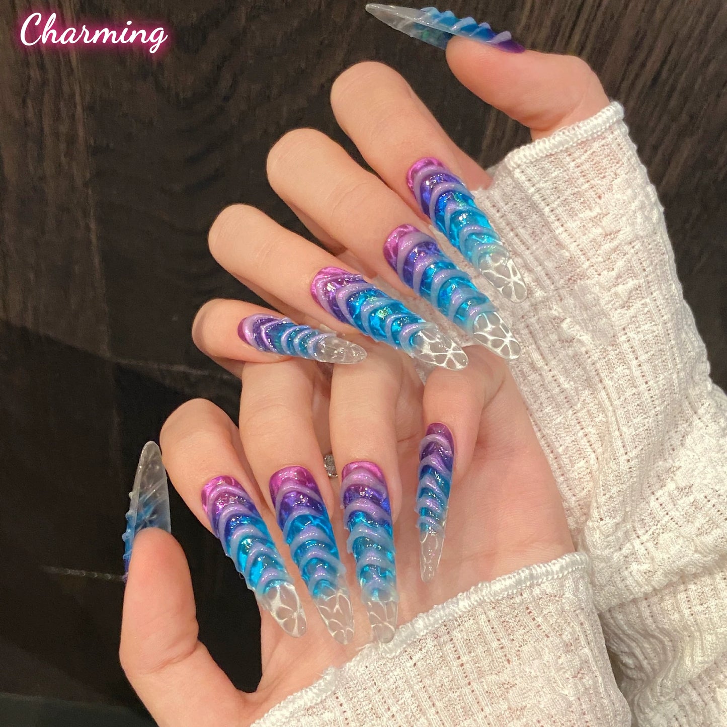 Dreamy waves / Handmade Nails