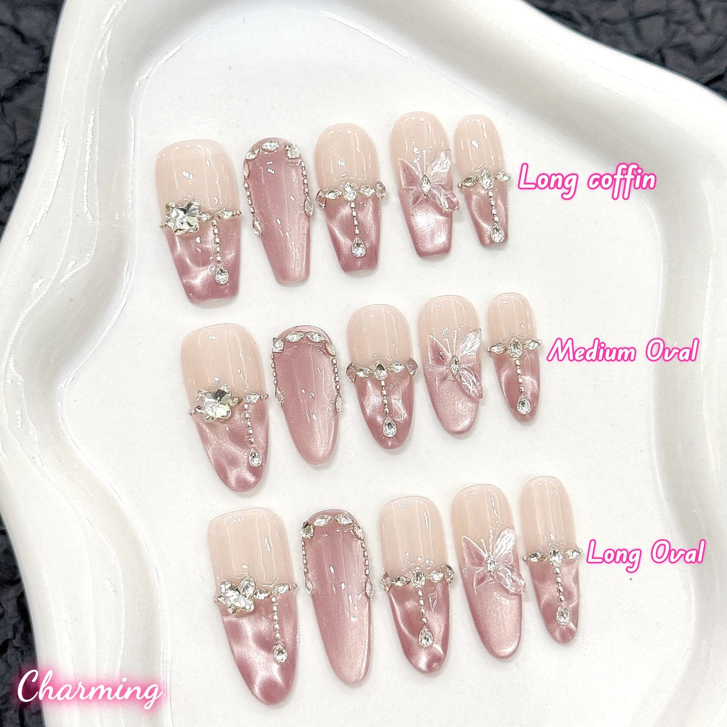 Butterflies on the lake / Handmade Nails
