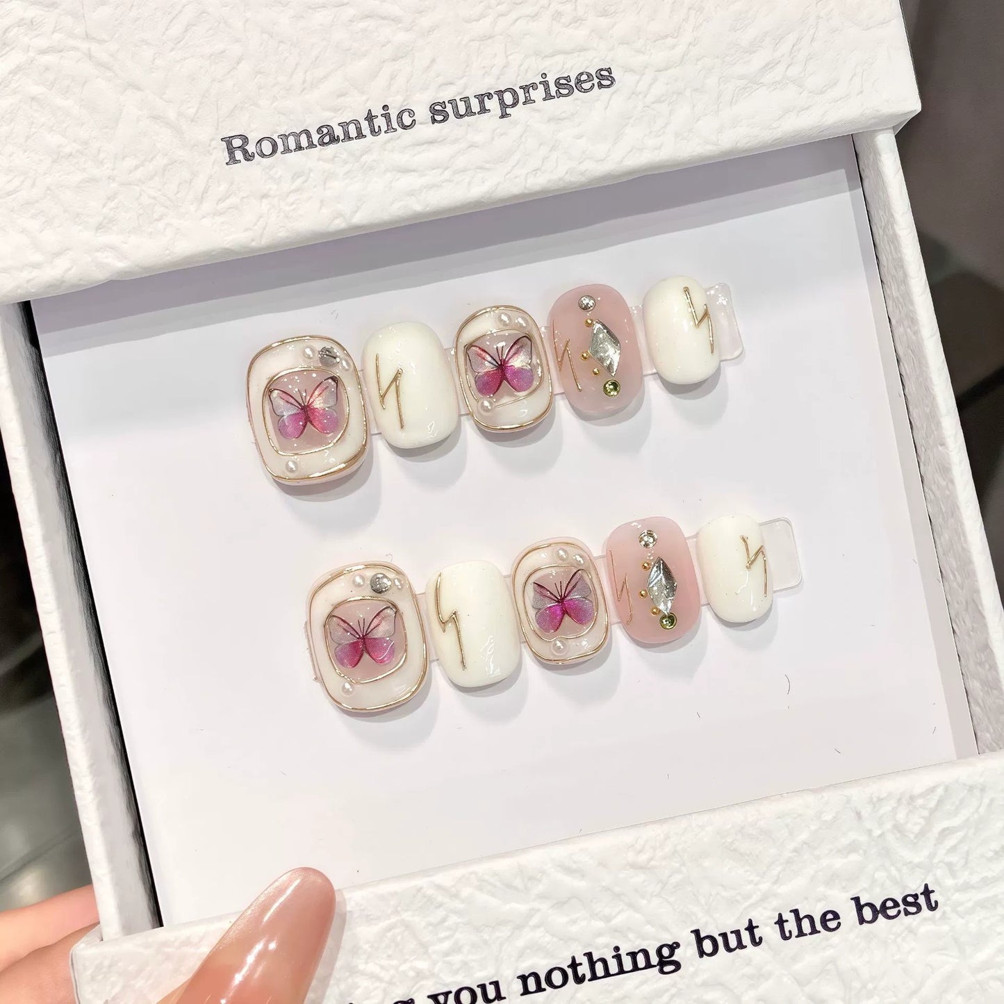 Baroque Butterfly / Handmade Nails