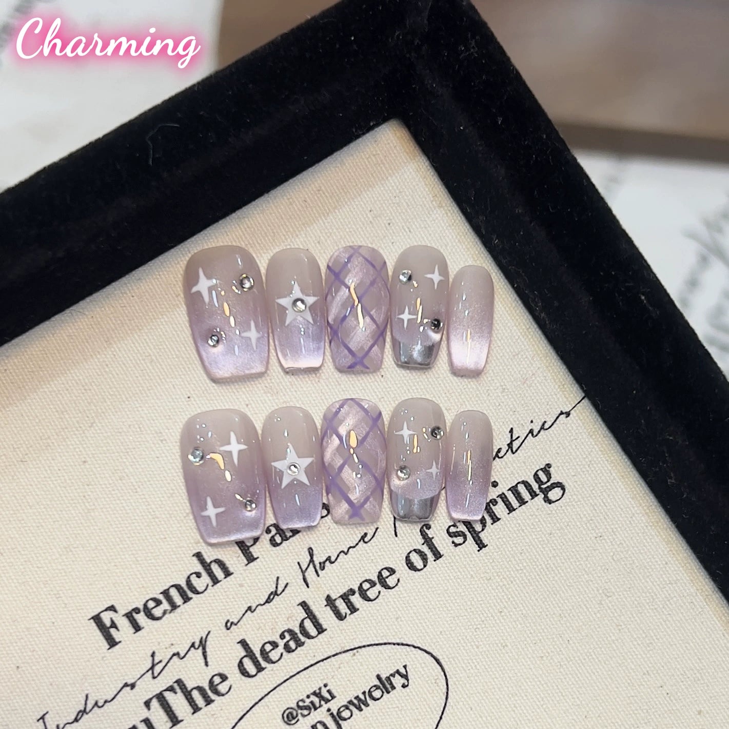 The purple devil's shadow. / Handmade Nails