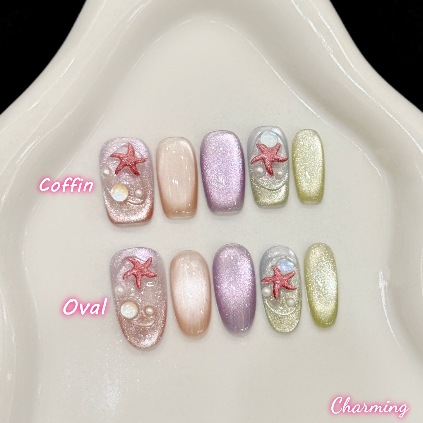 Oceanic Starlight / Handmade Nails