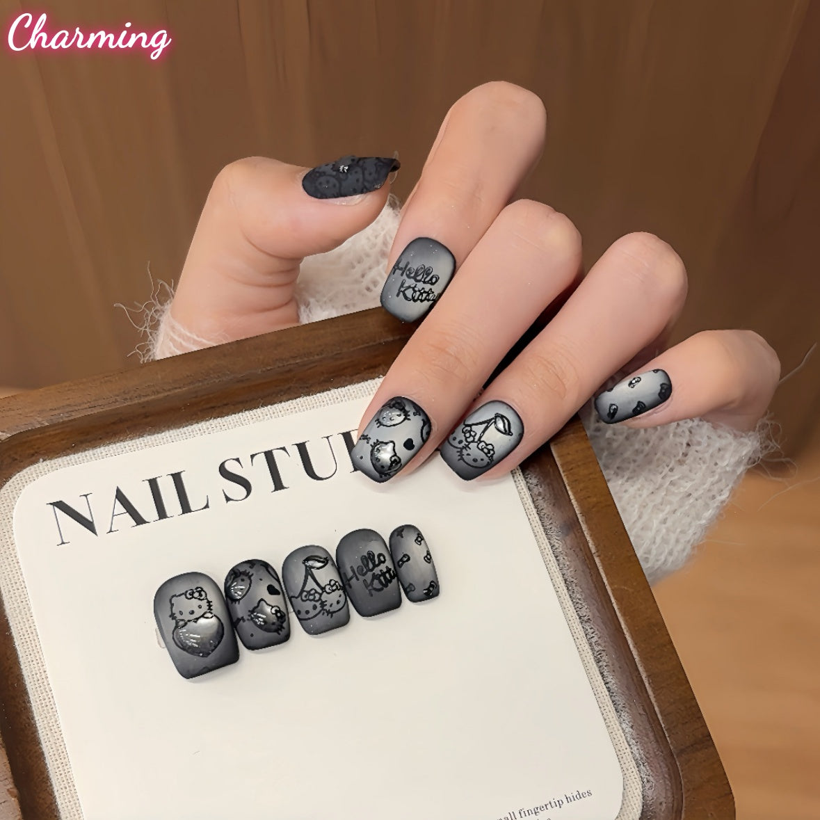 Sassy Kitty / Handmade Nails