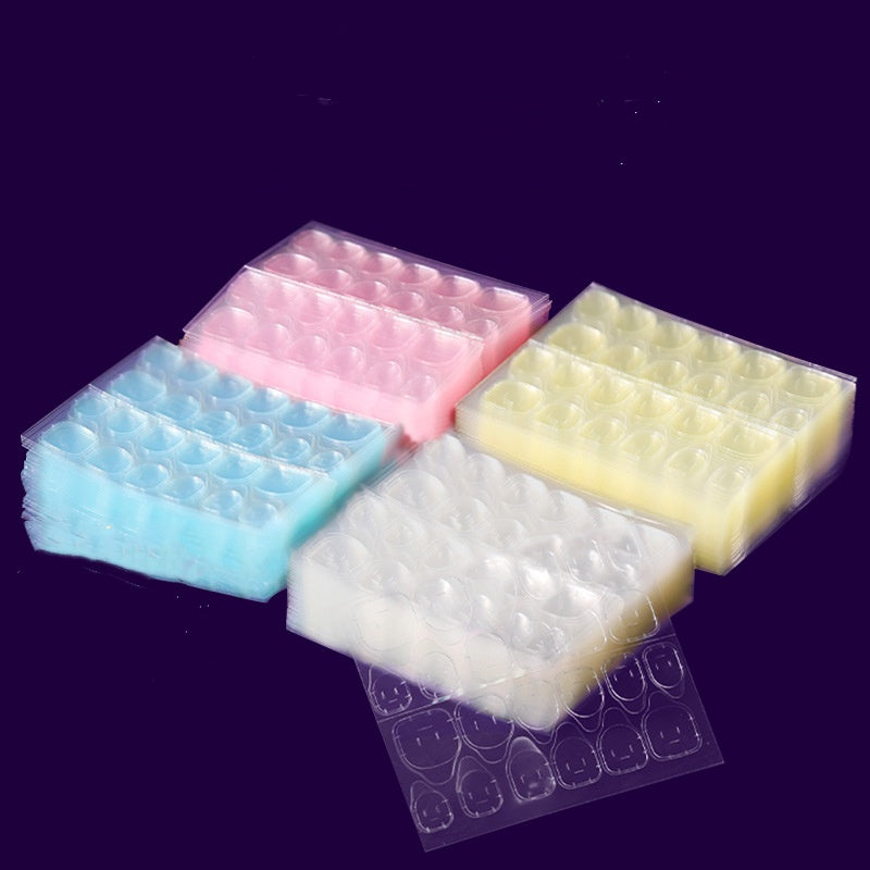 Sided False Nail Glue Sticker(Random color)