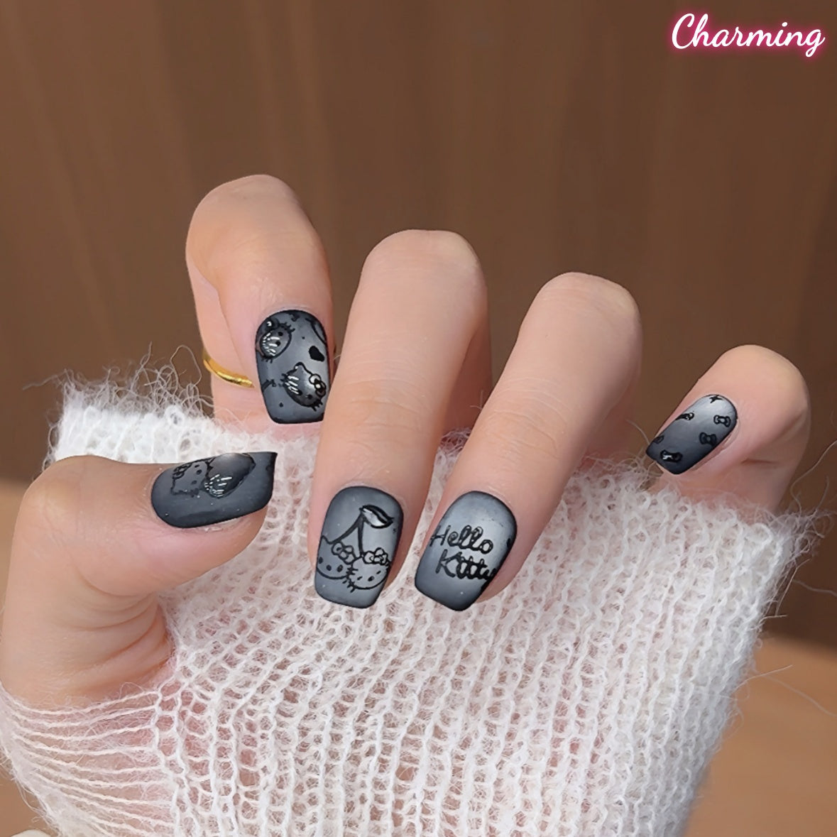 Sassy Kitty / Handmade Nails