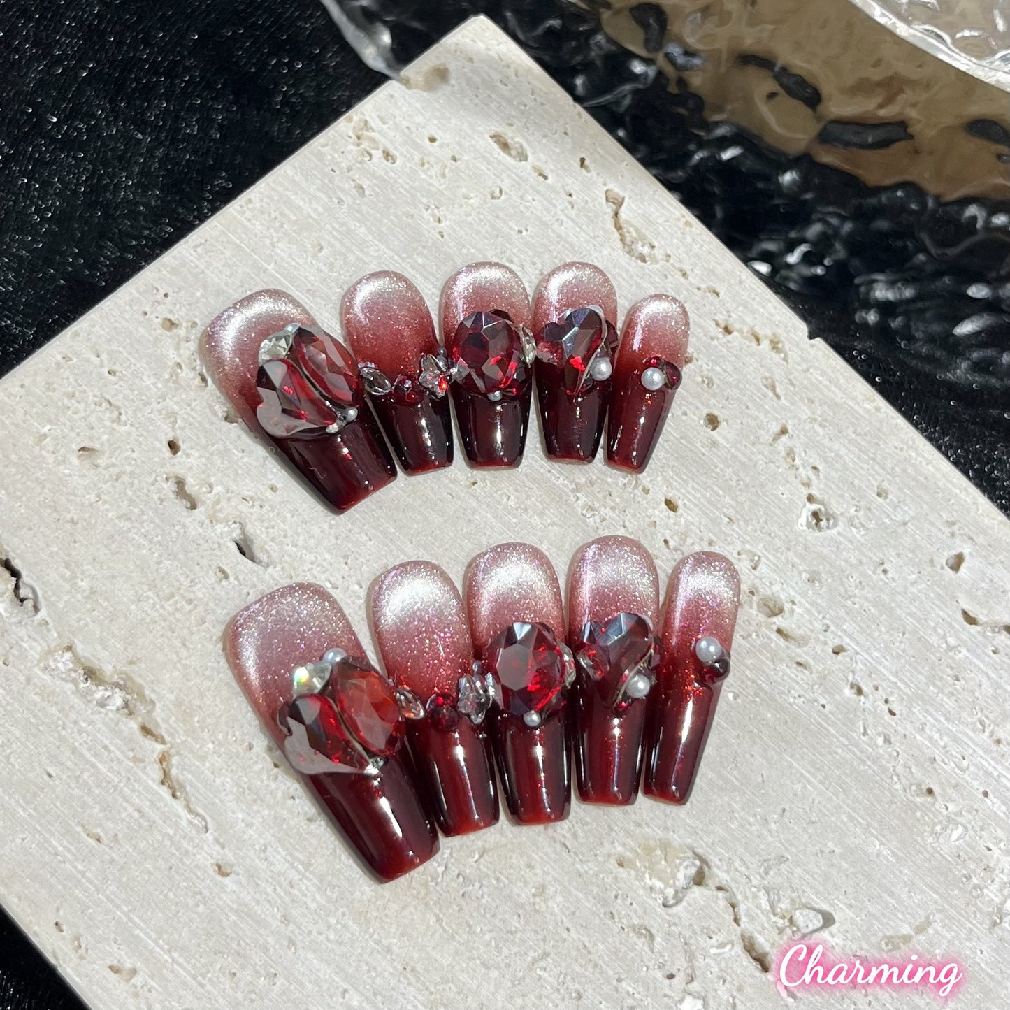 Scarlet Symphony / Handmade Nails