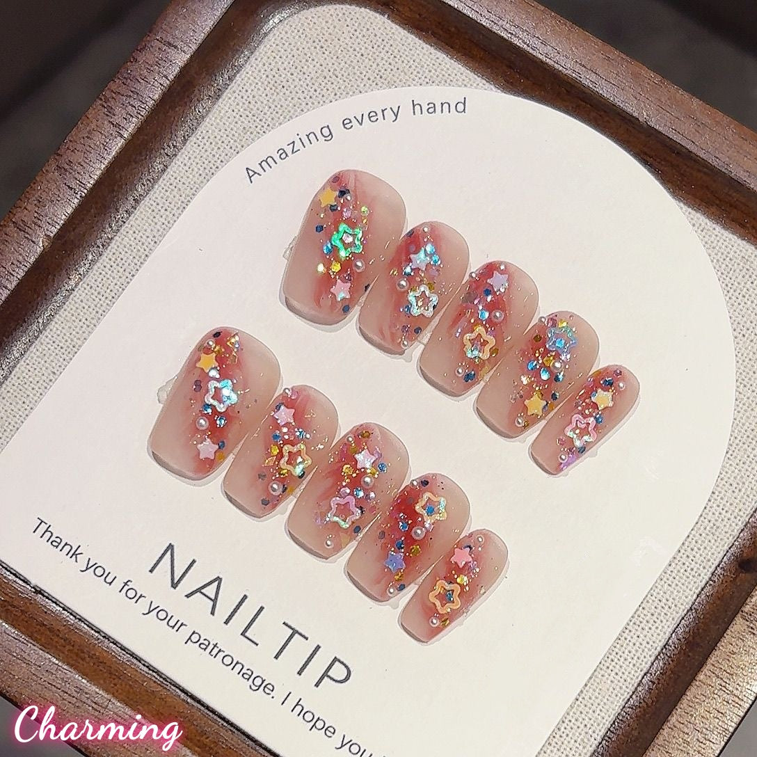 Cheerful Twinkle Star / Handmade Nails