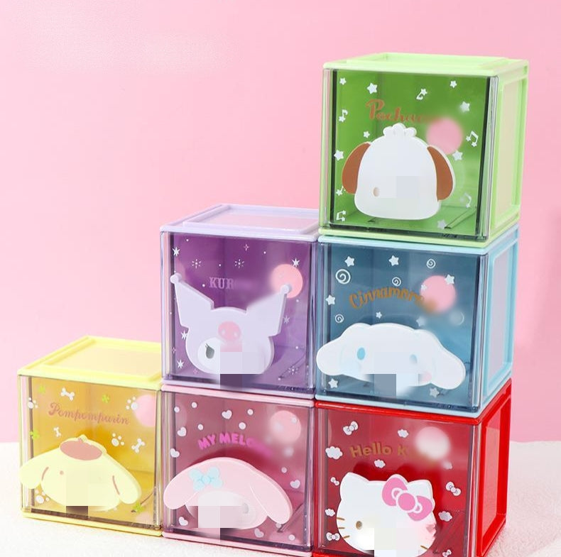 Sanriioo series storage Jenga square small storage box storage box