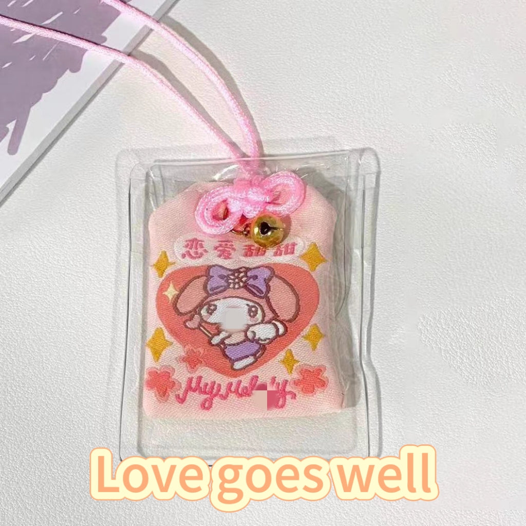 Embroidery Sanriooo Wishing Bag Charm