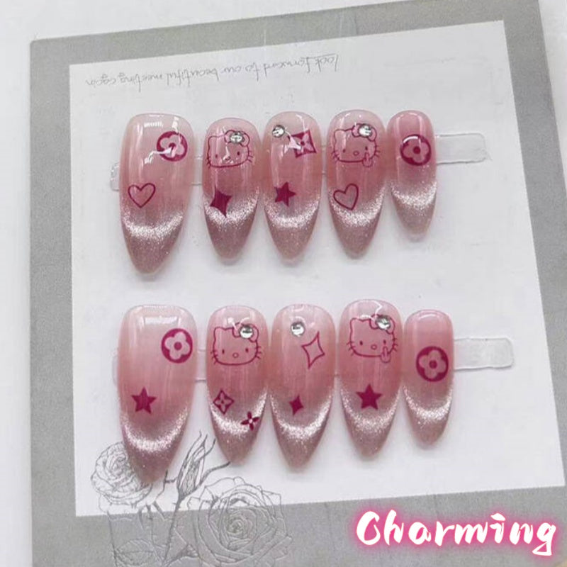 Cute Kitty / Handmade Nails