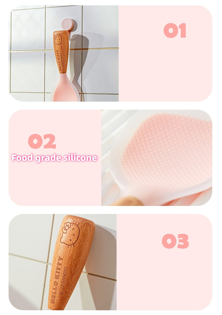 Cartoon silicone rice spoon kitchen utensils