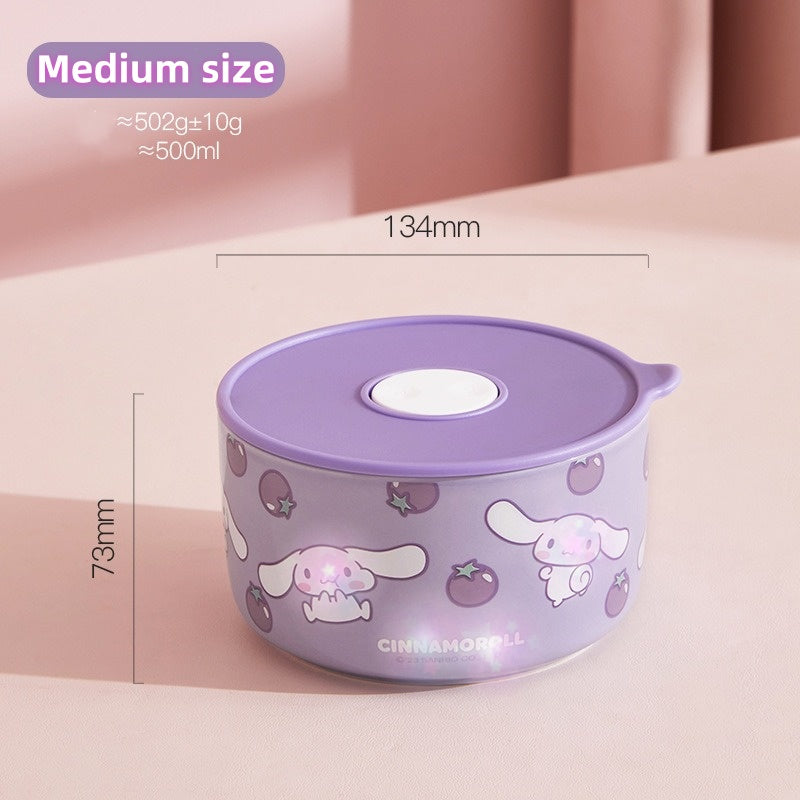 Sealed lunch box Microwave heated bowl lunch box