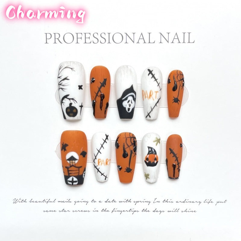 Scary Night - Halloween Series / Handmade Nails