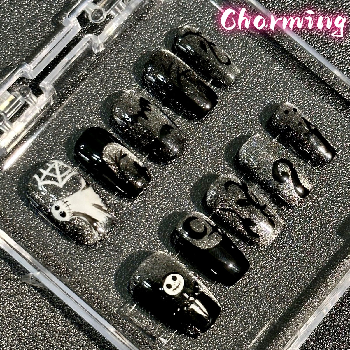 Shining Ghost - Halloween Series / Handmade Nails
