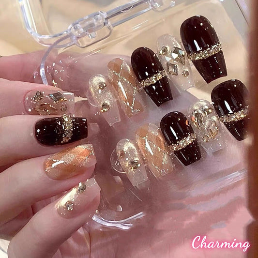 lit. sunshine after sunset / Handmade Nails
