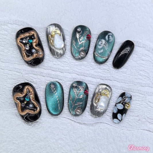 Fading Rose / Handmade Nails