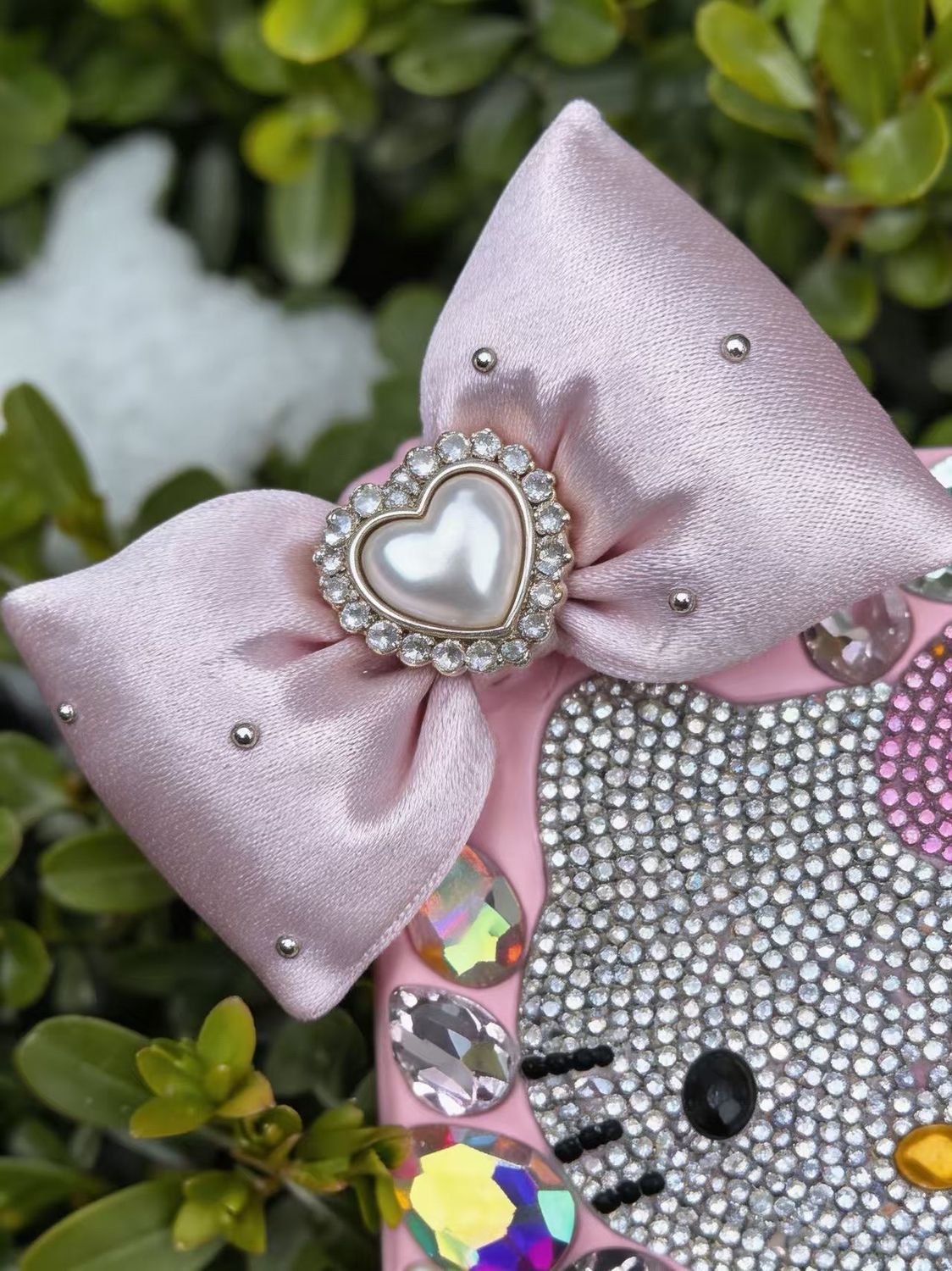 Kt Rhinestone Mirror – Handmade