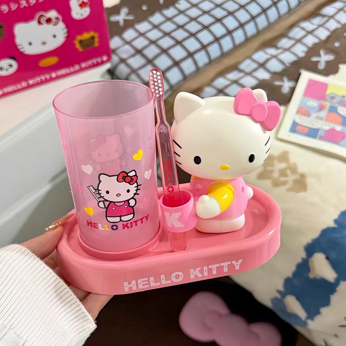 Kt 3-in-1 Toothbrush & Cup Set