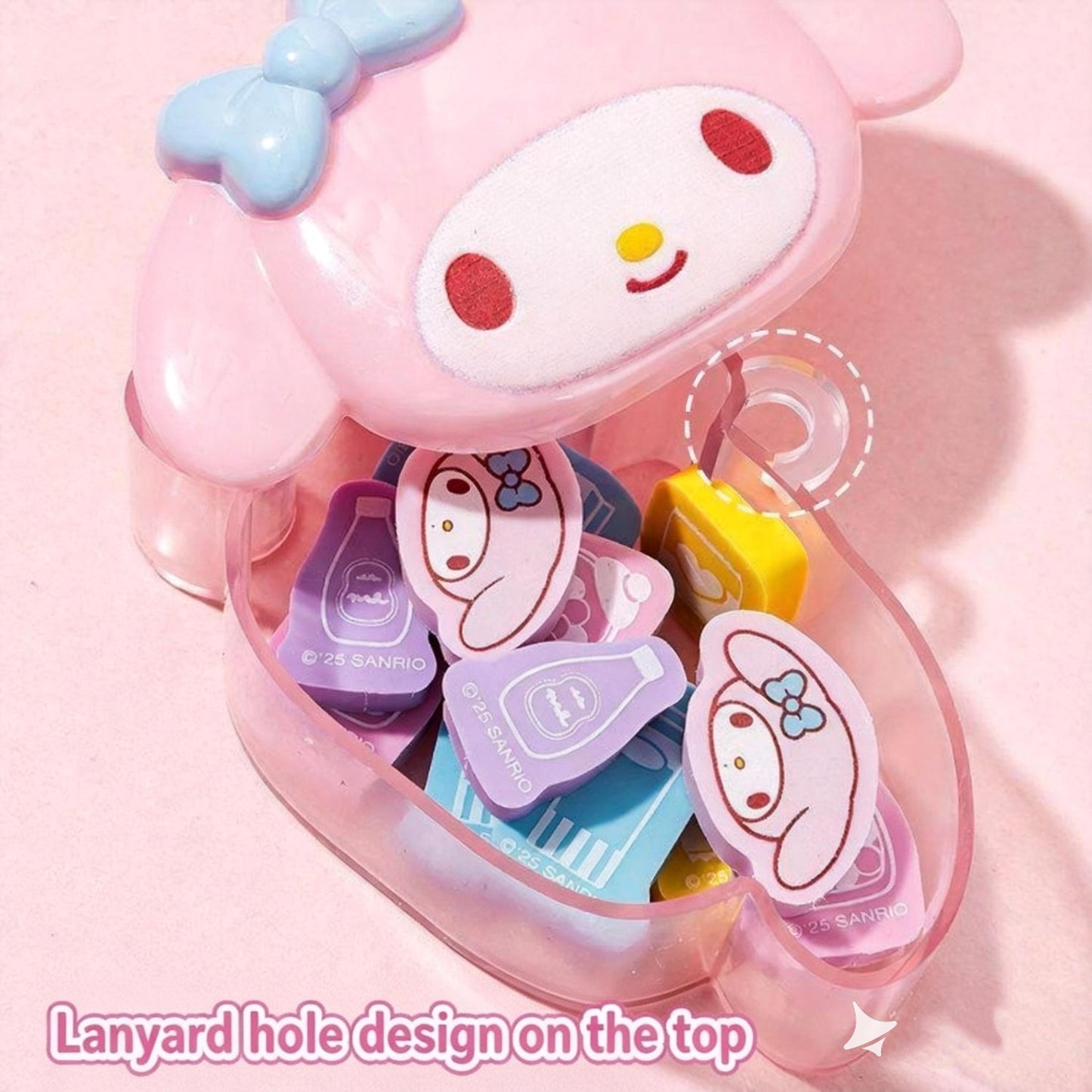 Cute Storage Box with Mini Eraser
