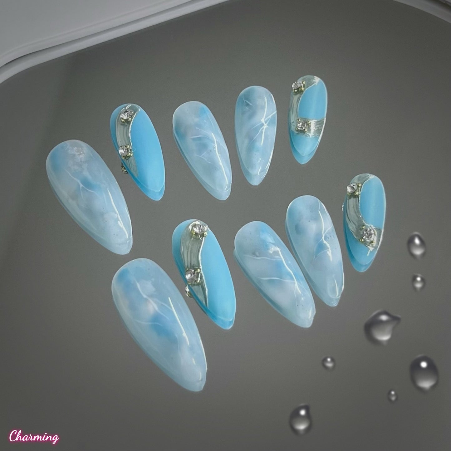Sky Veil / Handmade Nails